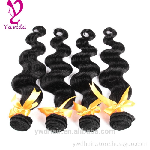 Malaysian virgin hair 3 bundle deals malaysian body wave 7a unprocessed virgin hair double drawn hair extensions